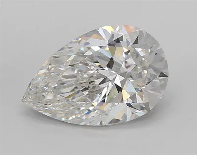 3.02ct F VS1 Rare Carat Ideal Cut Pear Lab Grown Diamond