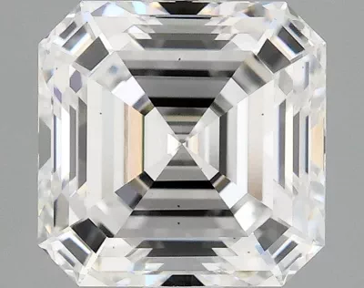 2.10ct D VS2 Rare Carat Ideal Cut Asscher Lab Grown Diamond