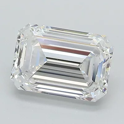 2.05ct D VS2 Rare Carat Ideal Cut Emerald Lab Grown Diamond