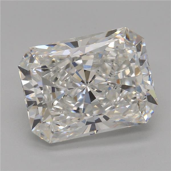 4.09ct F VVS2 Rare Carat Ideal Cut Radiant Lab Grown Diamond