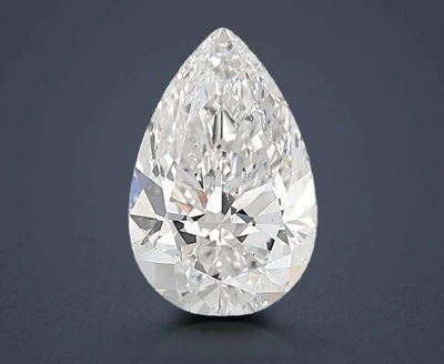 3.07ct E VS2 Rare Carat Ideal Cut Pear Lab Grown Diamond
