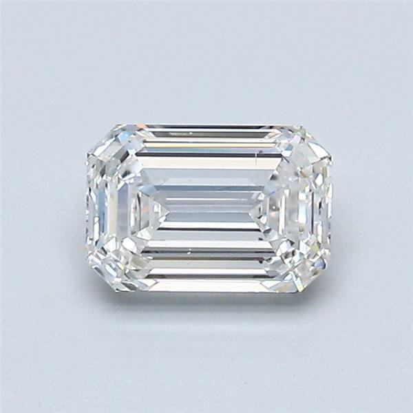 0.72ct G SI1 Rare Carat Ideal Cut Emerald Diamond