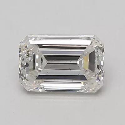 0.92ct F VS2 Excellent Cut Emerald Lab Grown Diamond