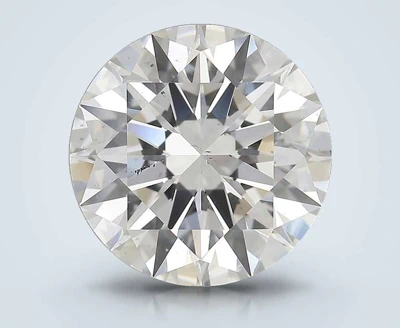 7.21ct H SI1 Rare Carat Ideal Cut Round Diamond