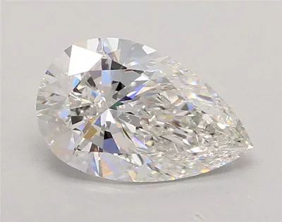 2.55ct E VVS2 Rare Carat Ideal Cut Pear Lab Grown Diamond