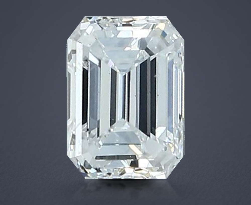 0.79ct D VS2 Very Good Cut Emerald Diamond