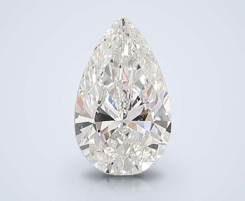10.04ct F VVS2 Rare Carat Ideal Cut Pear Lab Grown Diamond
