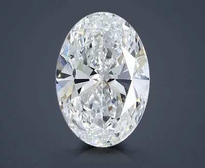 2.51ct D VS2 Rare Carat Ideal Cut Oval Lab Grown Diamond