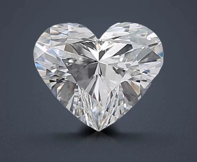 0.62ct E VS2 Rare Carat Ideal Cut Heart Diamond