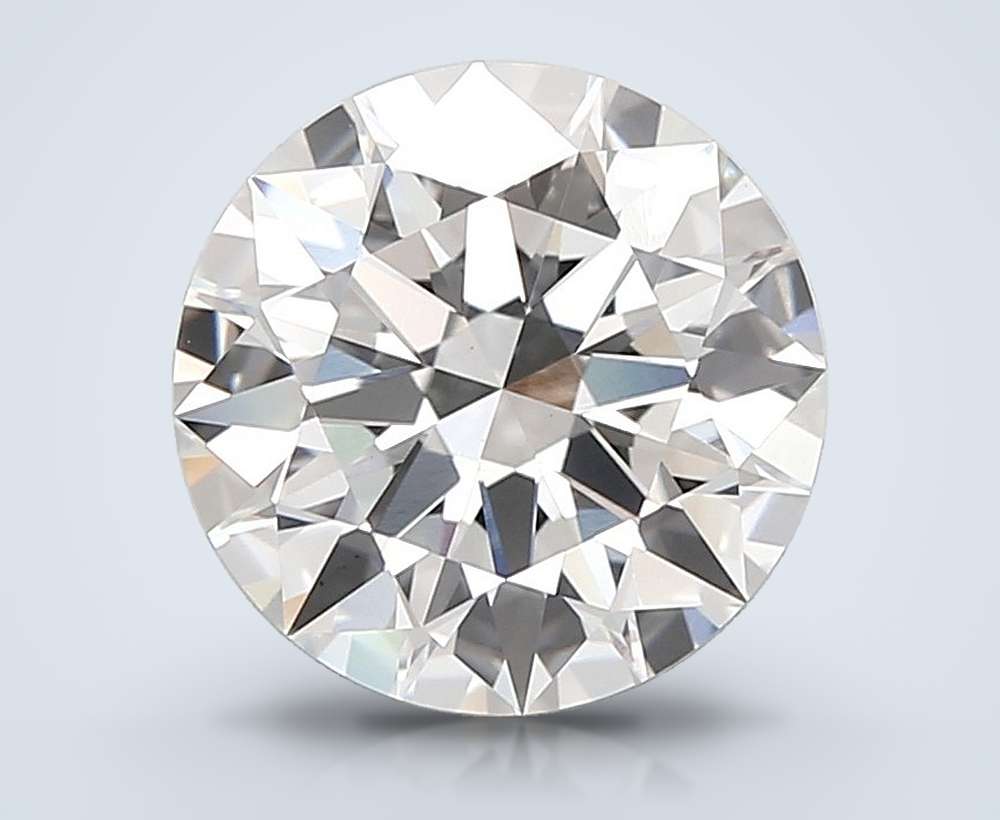 3.04ct F VS1 Rare Carat Ideal Cut Round Lab Grown Diamond