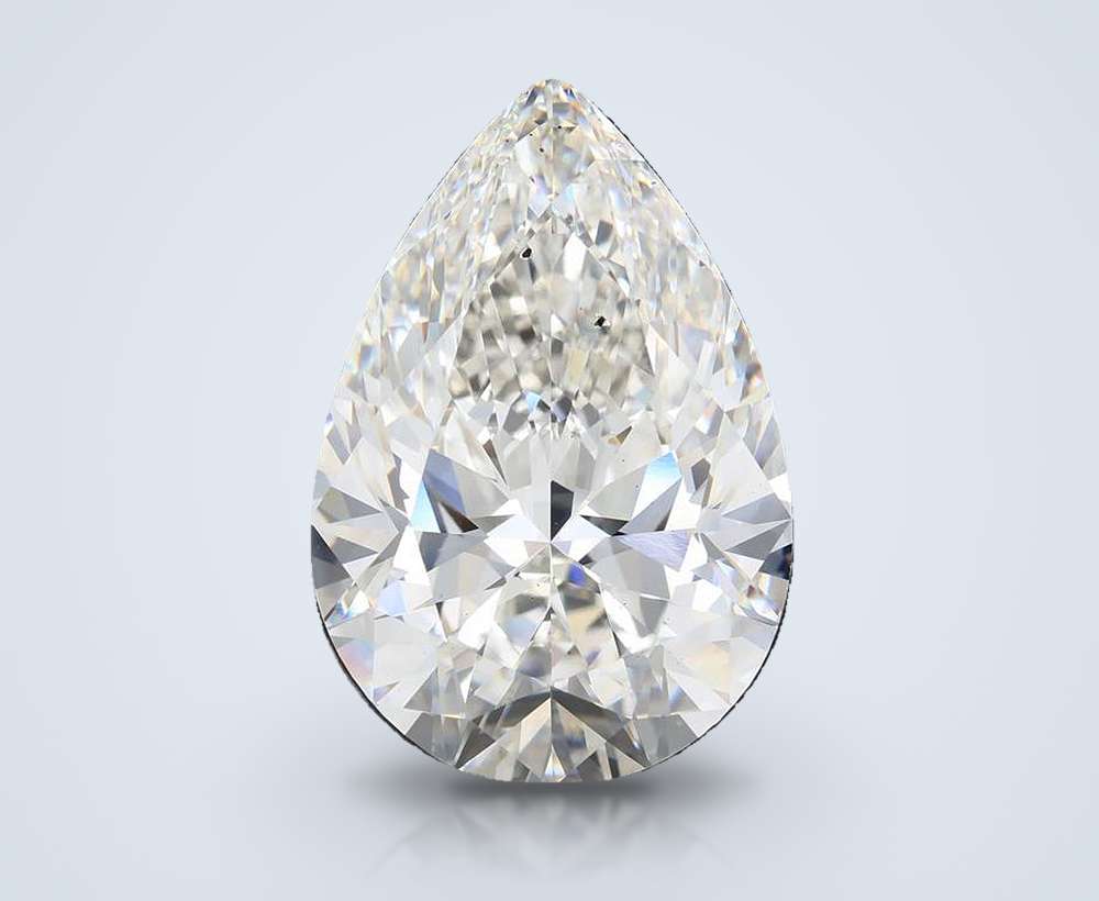 30.58ct G SI1 Rare Carat Ideal Cut Pear Lab Grown Diamond
