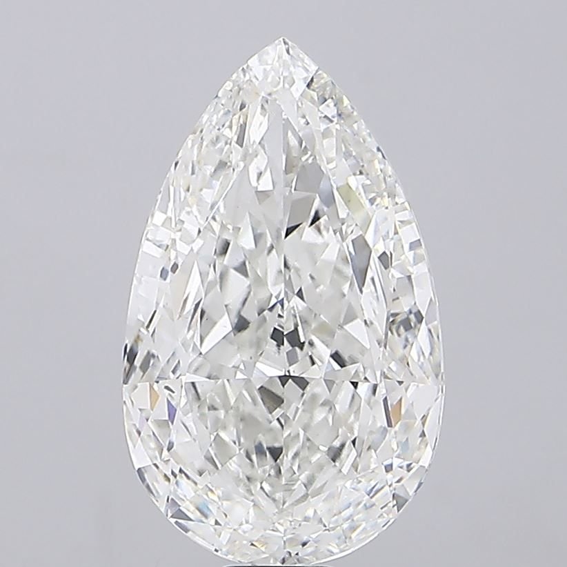 31.25ct F VVS2 Rare Carat Ideal Cut Pear Lab Grown Diamond