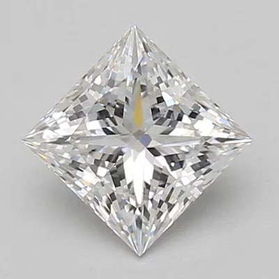 1.39ct E VS1 Rare Carat Ideal Cut Princess Lab Grown Diamond