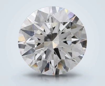 3.09ct F SI1 Rare Carat Ideal Cut Round Lab Grown Diamond
