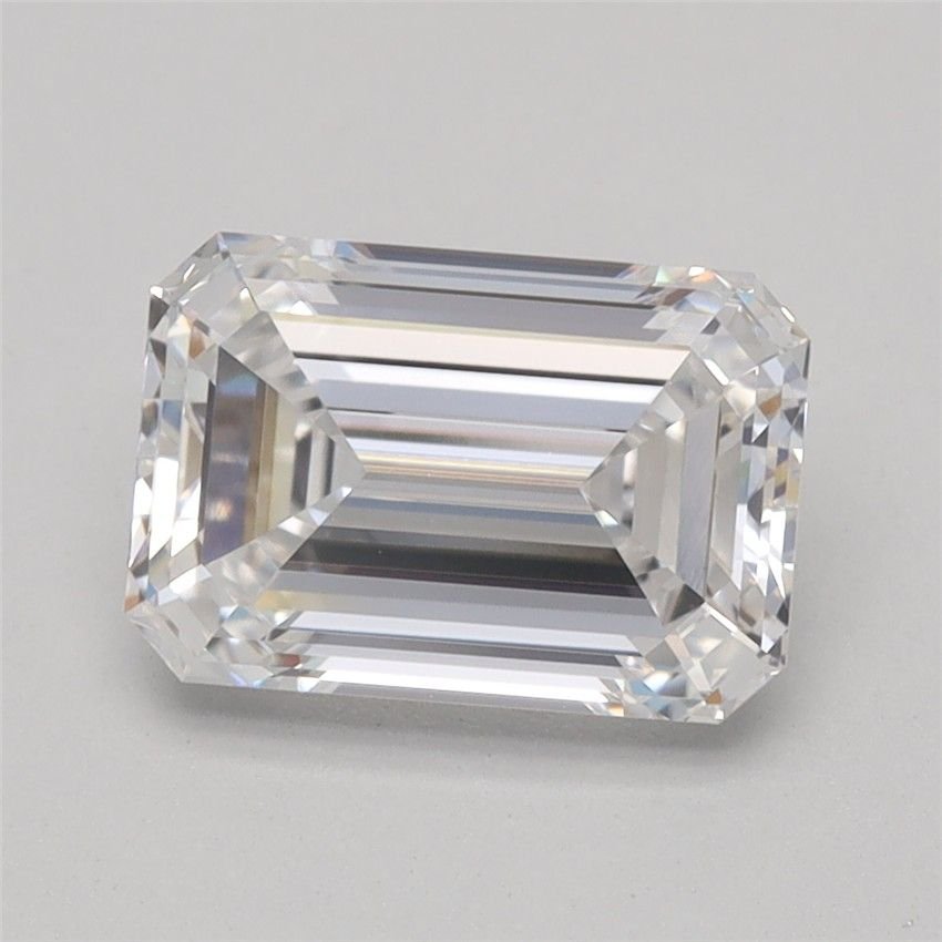 1.35ct E VVS2 Rare Carat Ideal Cut Emerald Lab Grown Diamond