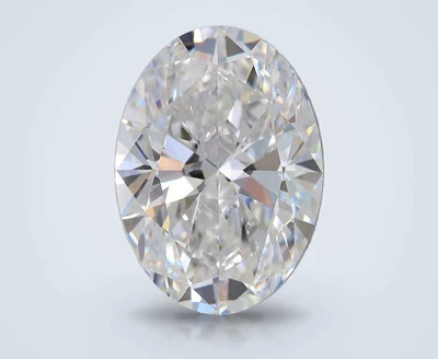5.04ct F VVS2 Rare Carat Ideal Cut Oval Lab Grown Diamond