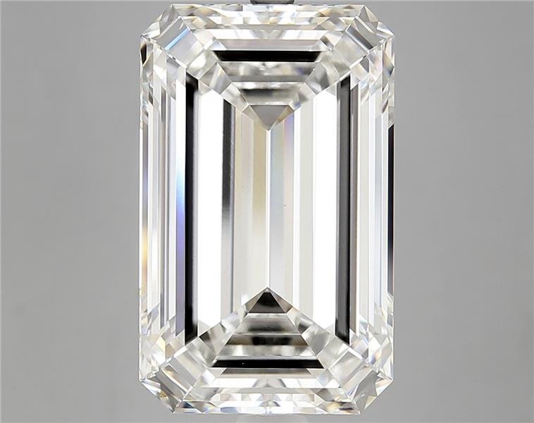 12.25ct F VVS2 Rare Carat Ideal Cut Emerald Lab Grown Diamond