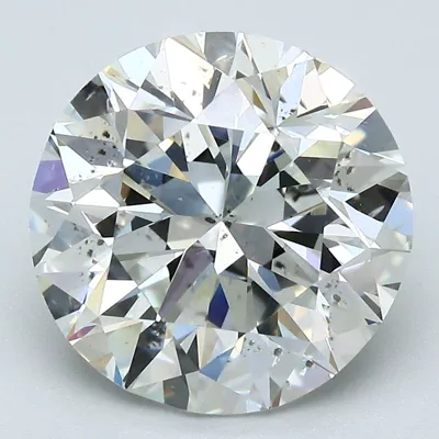 5.04ct J SI2 Very Good Cut Round Diamond