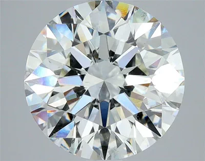3.08ct I SI2 Rare Carat Ideal Cut Round Diamond