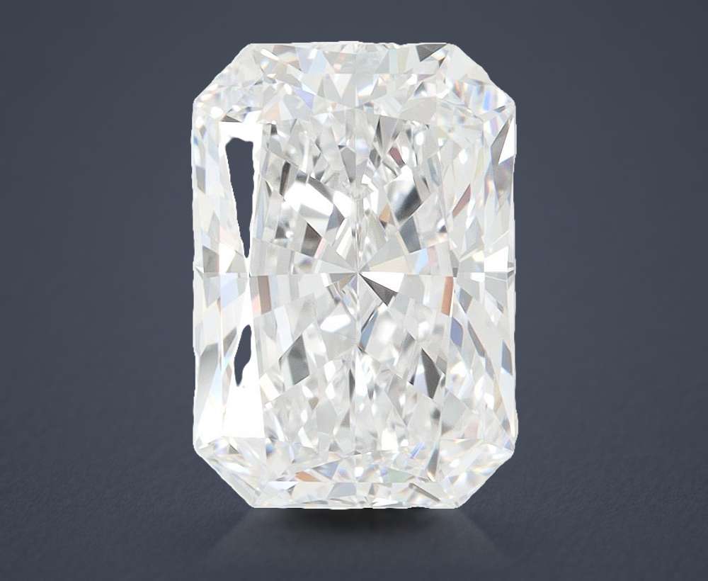 4.09ct D VVS2 Rare Carat Ideal Cut Radiant Lab Grown Diamond