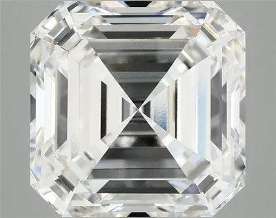 7.19ct F VVS2 Rare Carat Ideal Cut Asscher Lab Grown Diamond