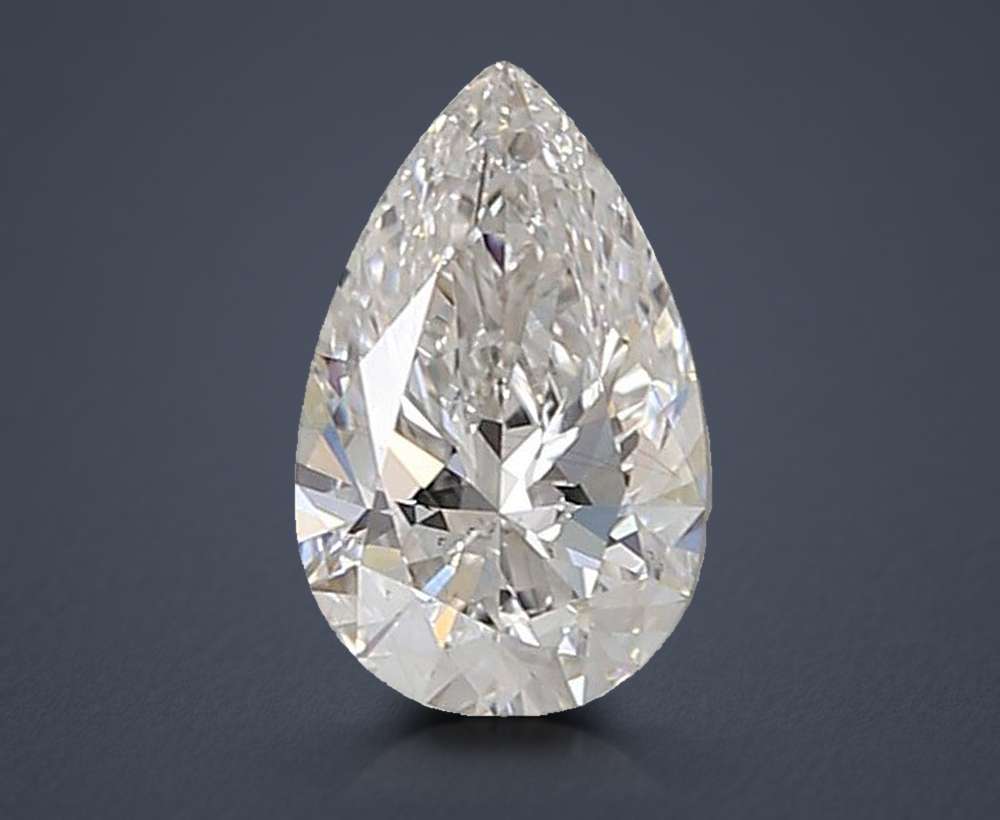 0.99ct E VS2 Rare Carat Ideal Cut Pear Lab Grown Diamond