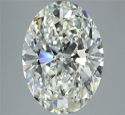 4.06ct J VS2 Rare Carat Ideal Cut Oval Diamond