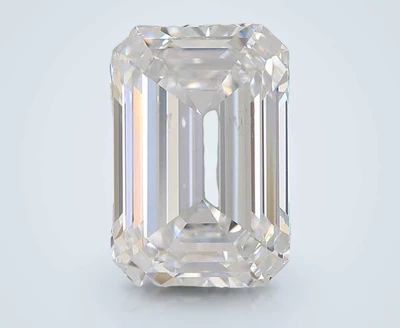 3.35ct D SI1 Rare Carat Ideal Cut Emerald Lab Grown Diamond
