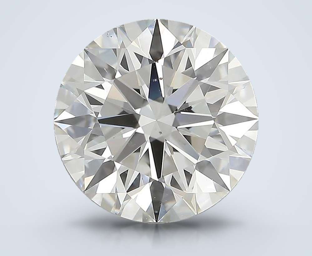 3.22ct J SI1 Rare Carat Ideal Cut Round Diamond
