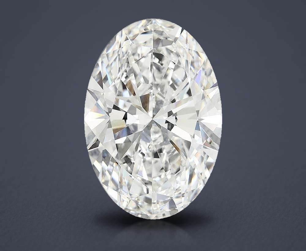 11.24ct E VVS2 Rare Carat Ideal Cut Oval Lab Grown Diamond