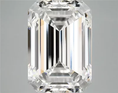 12.43ct F VVS2 Rare Carat Ideal Cut Emerald Lab Grown Diamond