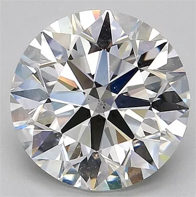 3.19ct F SI1 Rare Carat Ideal Cut Round Diamond