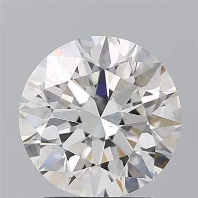2.57ct H SI1 Rare Carat Ideal Cut Round Diamond