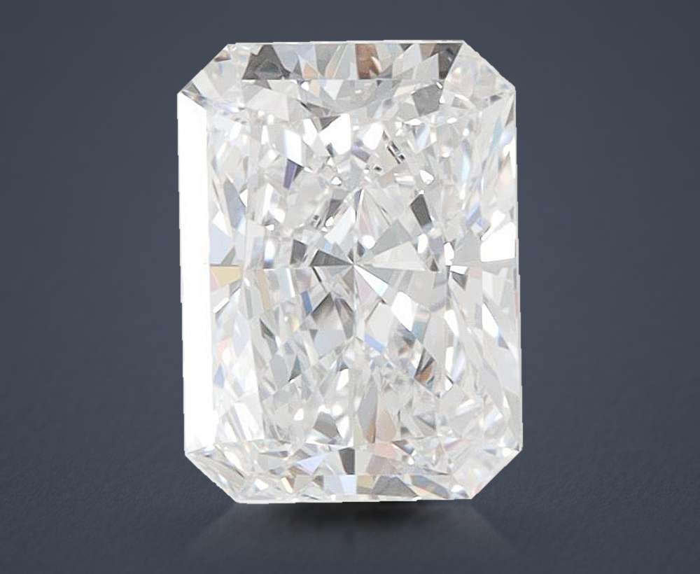 1.59ct D VVS1 Rare Carat Ideal Cut Radiant Lab Grown Diamond
