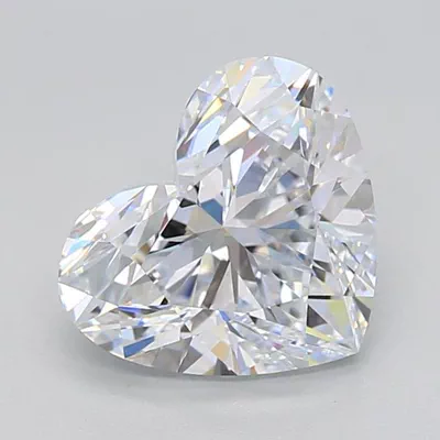 2.50ct D VVS1 Rare Carat Ideal Cut Heart Lab Grown Diamond