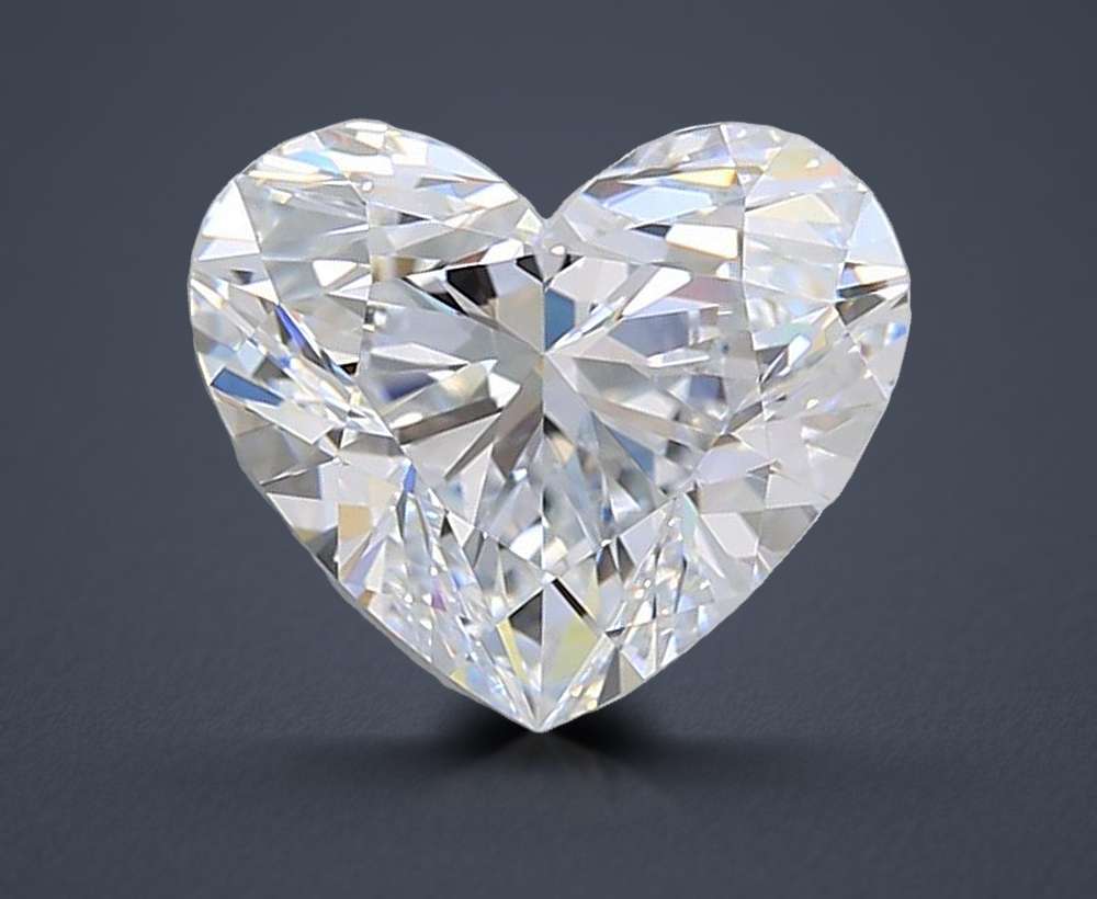 2.50ct D VVS1 Rare Carat Ideal Cut Heart Lab Grown Diamond