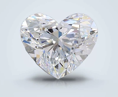 2.50ct D VVS1 Rare Carat Ideal Cut Heart Lab Grown Diamond