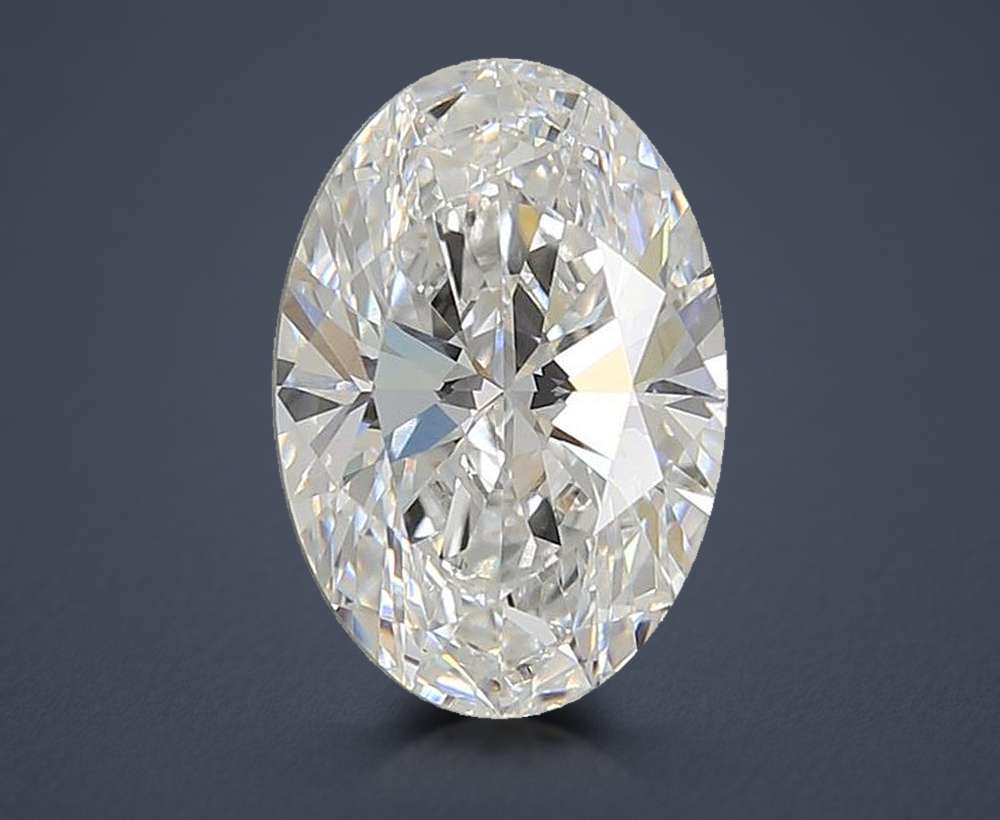 3.07ct E VVS1 Rare Carat Ideal Cut Oval Lab Grown Diamond