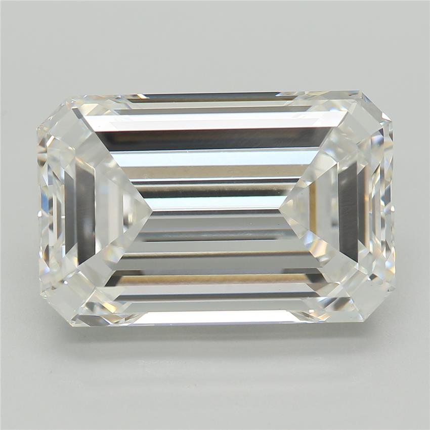 6.84ct E VVS2 Rare Carat Ideal Cut Emerald Lab Grown Diamond