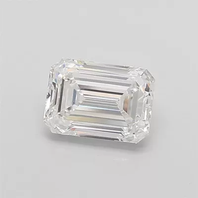 4.08ct F VS1 Rare Carat Ideal Cut Emerald Lab Grown Diamond