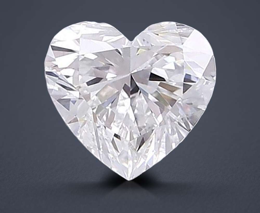 1.24ct E VVS1 Rare Carat Ideal Cut Heart Lab Grown Diamond