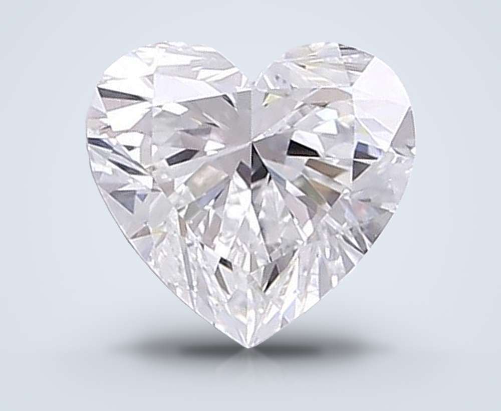1.24ct E VVS1 Rare Carat Ideal Cut Heart Lab Grown Diamond