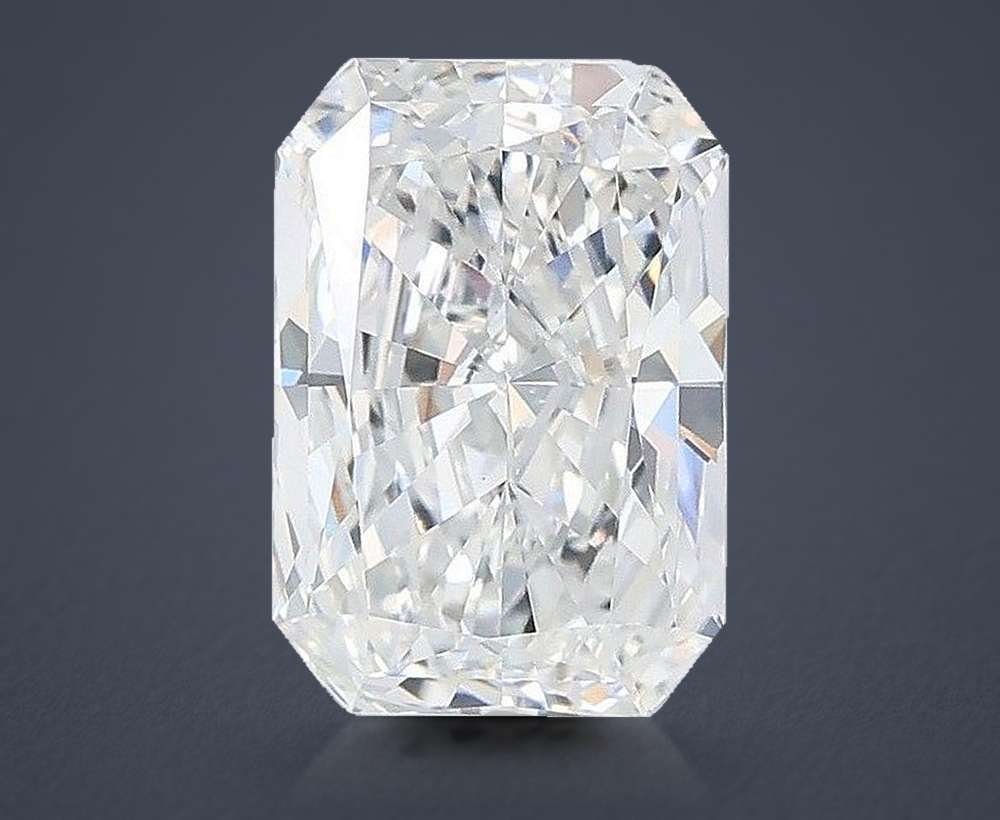 2.51ct E VVS2 Rare Carat Ideal Cut Radiant Lab Grown Diamond