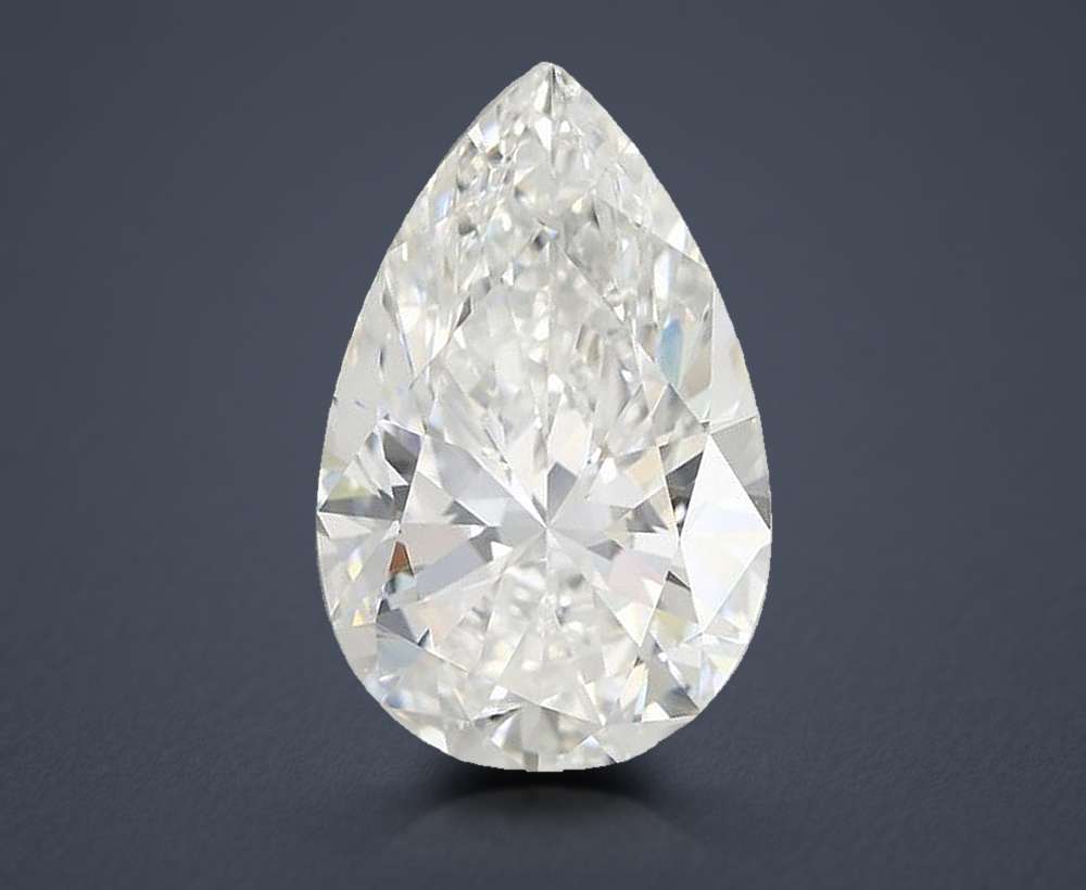 7.02ct E VS1 Rare Carat Ideal Cut Pear Lab Grown Diamond
