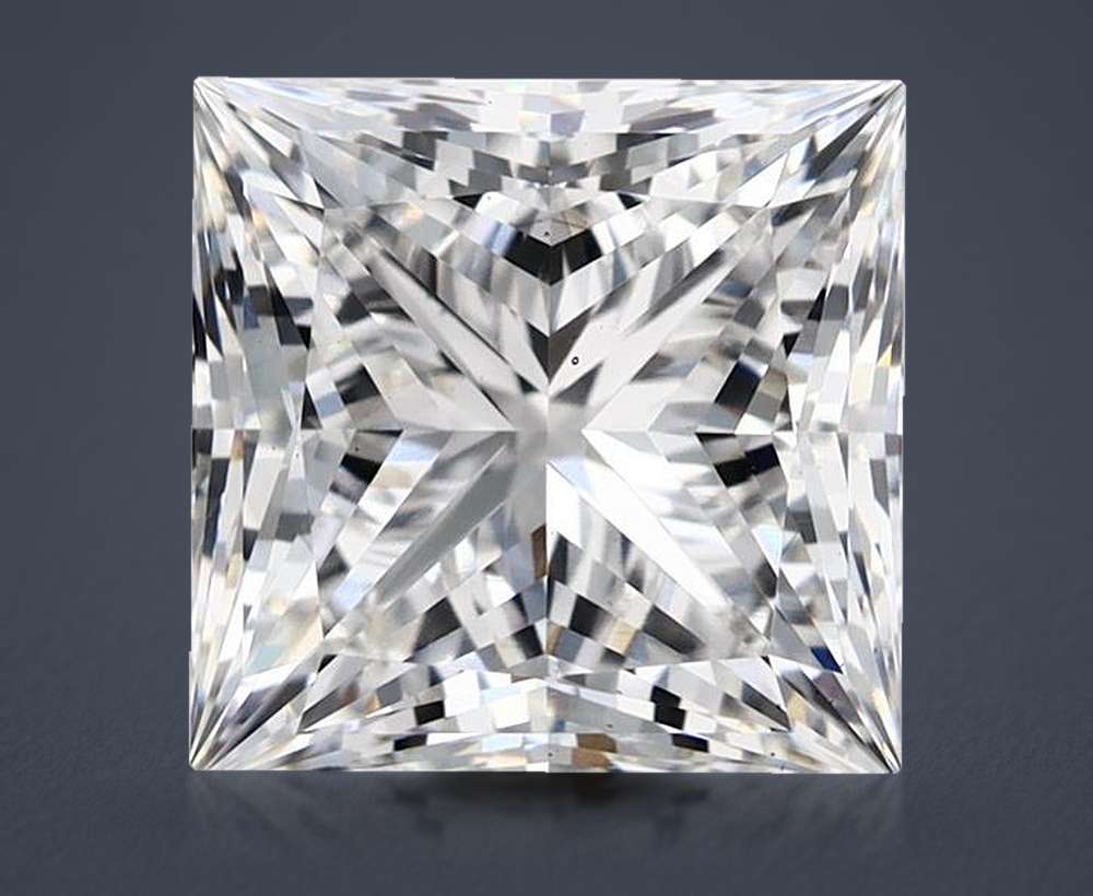 5.09ct E VS2 Rare Carat Ideal Cut Princess Lab Grown Diamond