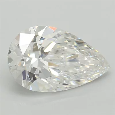 1.08ct E VS2 Rare Carat Ideal Cut Pear Lab Grown Diamond