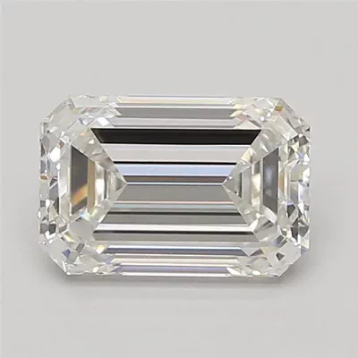 2.10ct F VVS2 Rare Carat Ideal Cut Emerald Lab Grown Diamond