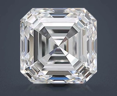 1.01ct E VVS1 Rare Carat Ideal Cut Asscher Diamond