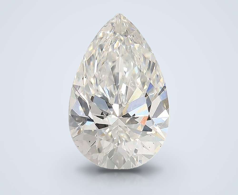 2.04ct F VS1 Rare Carat Ideal Cut Pear Lab Grown Diamond