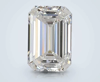 1.37ct D VVS2 Rare Carat Ideal Cut Emerald Lab Grown Diamond